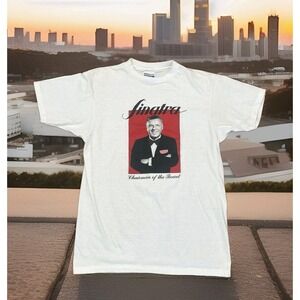 Vintage Frank Sinatra Chairman Of The Board T Shirt Large USA Single Stitch 80s
